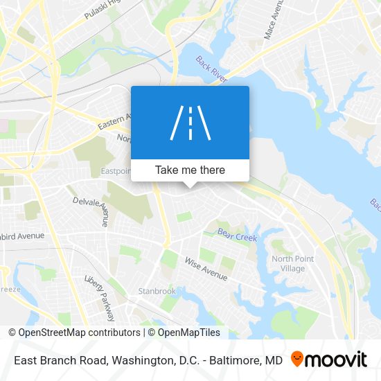East Branch Road map