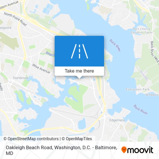 Oakleigh Beach Road map