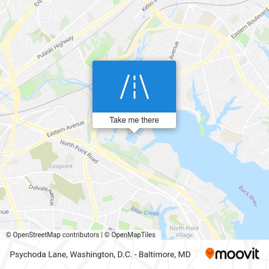 Psychoda Lane map