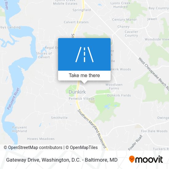 Mapa de Gateway Drive