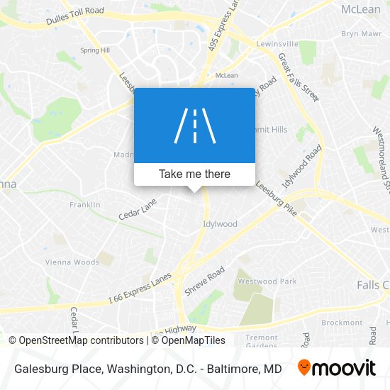 Mapa de Galesburg Place