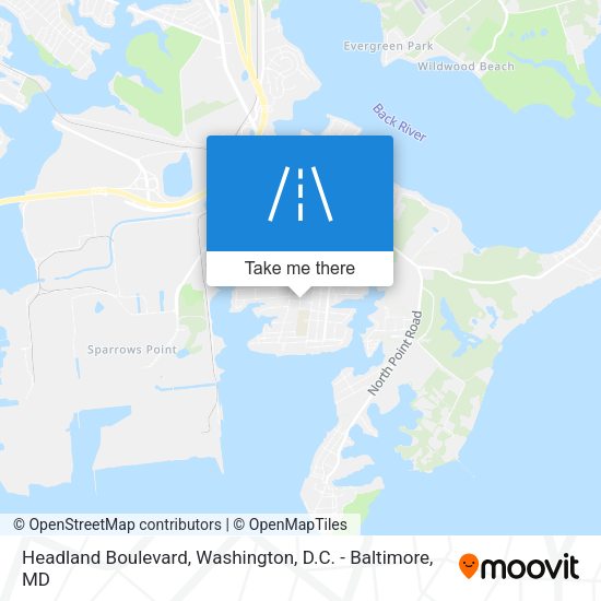 Headland Boulevard map