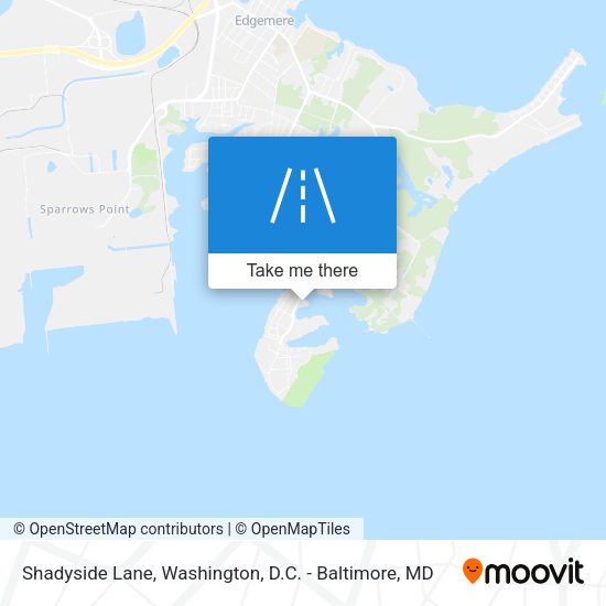 Shadyside Lane map