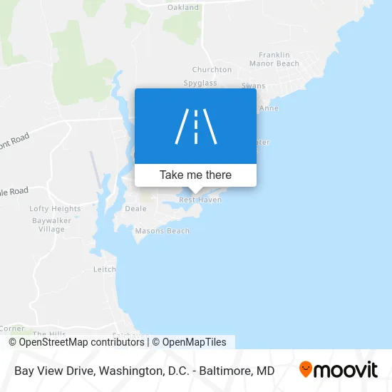 Bay View Drive map