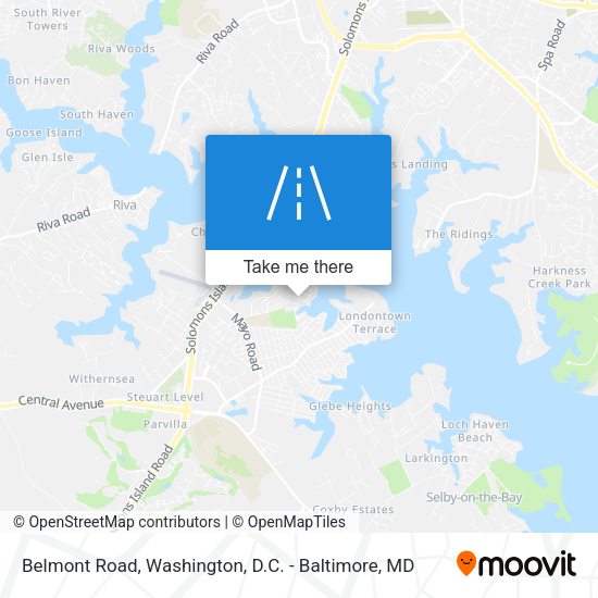 Belmont Road map