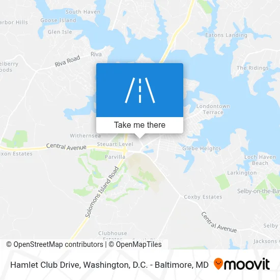Hamlet Club Drive map
