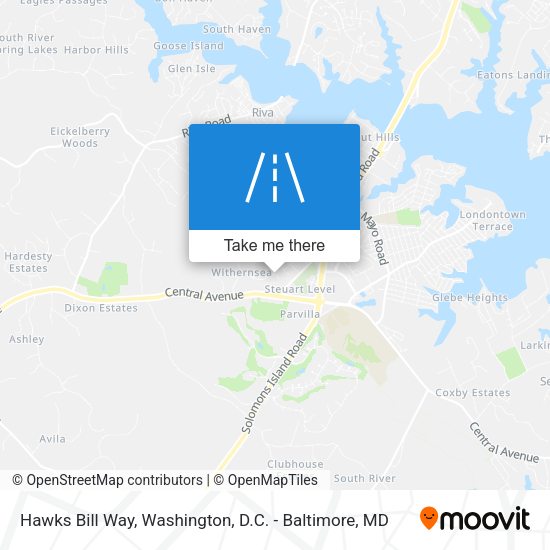 Hawks Bill Way map