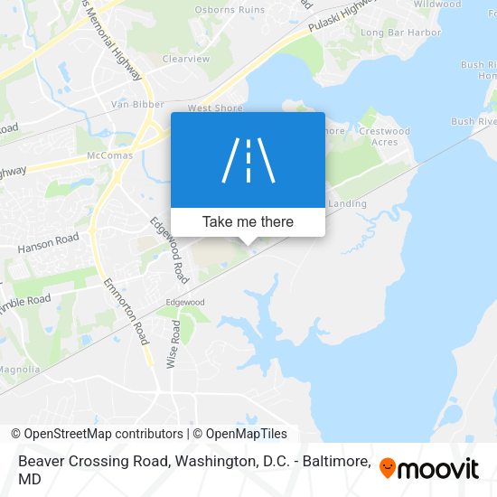 Beaver Crossing Road map