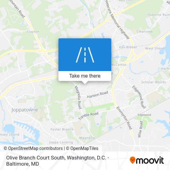 Mapa de Olive Branch Court South