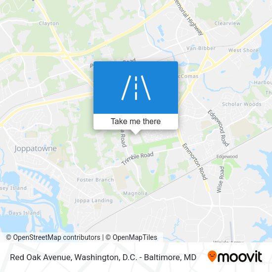 Mapa de Red Oak Avenue