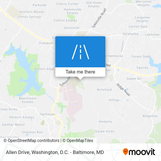 Allen Drive map