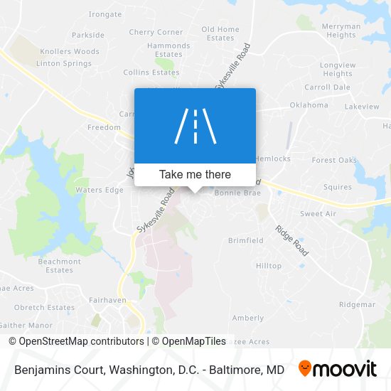 Benjamins Court map