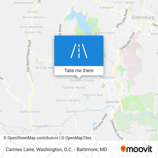 Mapa de Carnies Lane