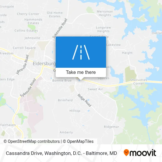 Cassandra Drive map