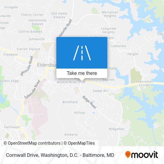 Cornwall Drive map