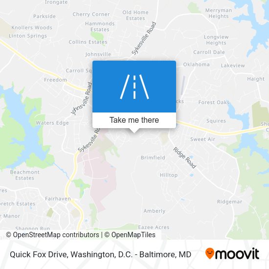 Quick Fox Drive map