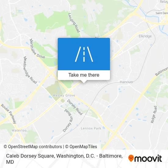 Caleb Dorsey Square map