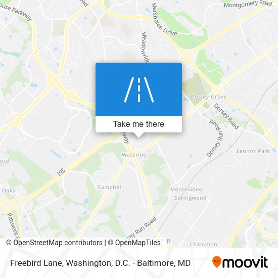 Freebird Lane map