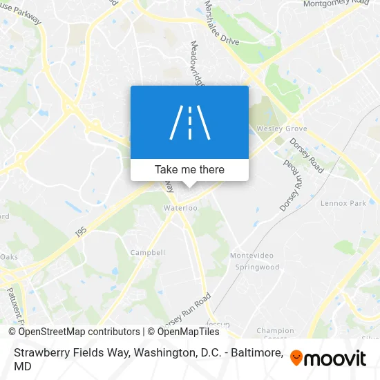 Strawberry Fields Way map