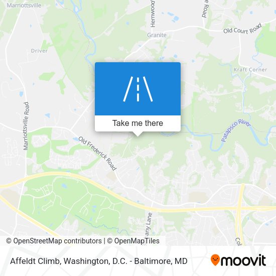 Affeldt Climb map