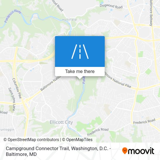 Campground Connector Trail map