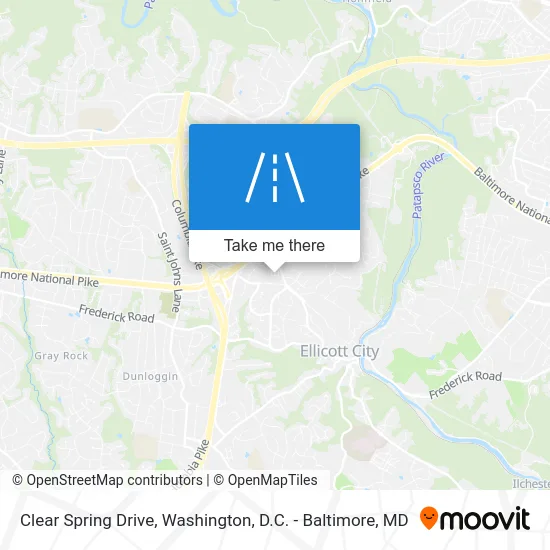 Clear Spring Drive map