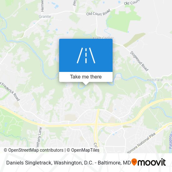 Daniels Singletrack map