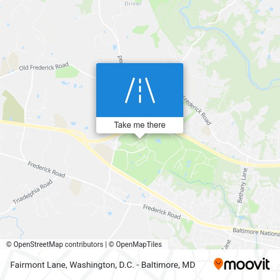 Mapa de Fairmont Lane
