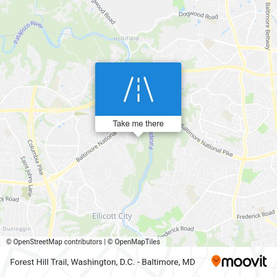 Mapa de Forest Hill Trail