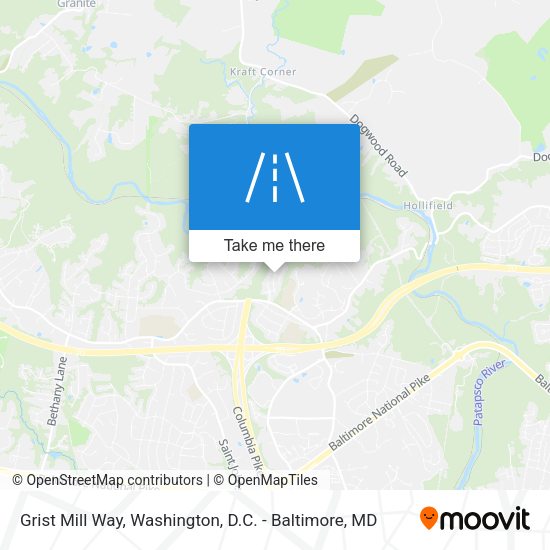 Grist Mill Way map