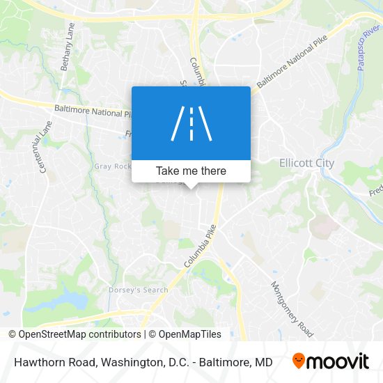 Hawthorn Road map