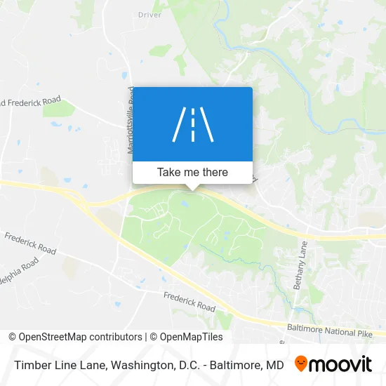 Timber Line Lane map