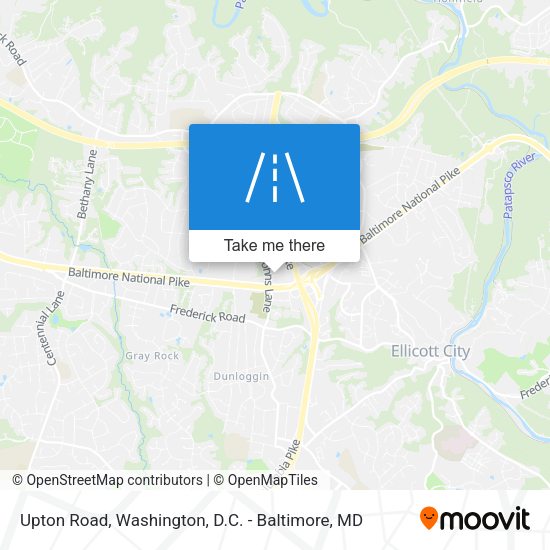 Mapa de Upton Road