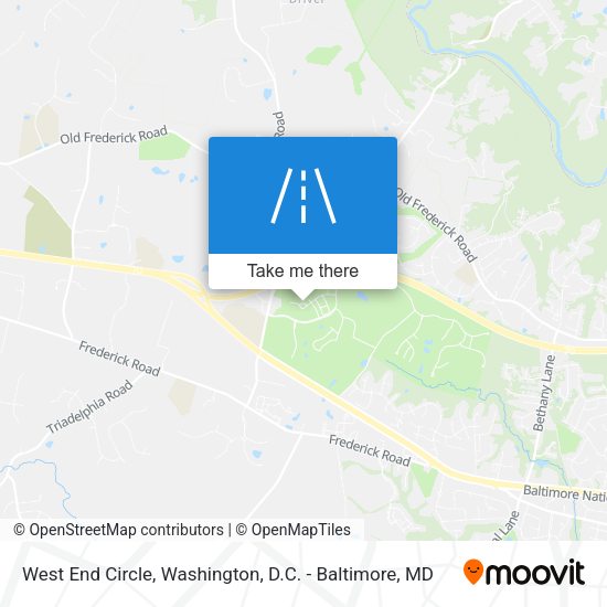Mapa de West End Circle
