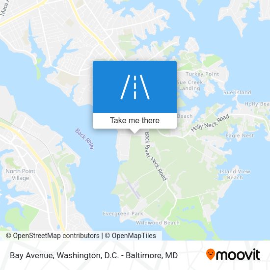 Mapa de Bay Avenue