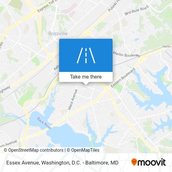 Essex Avenue map