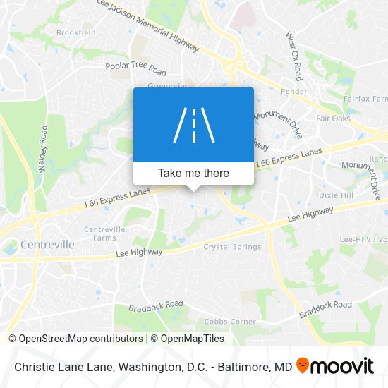 Mapa de Christie Lane Lane