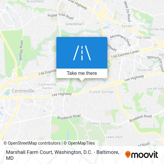 Marshall Farm Court map