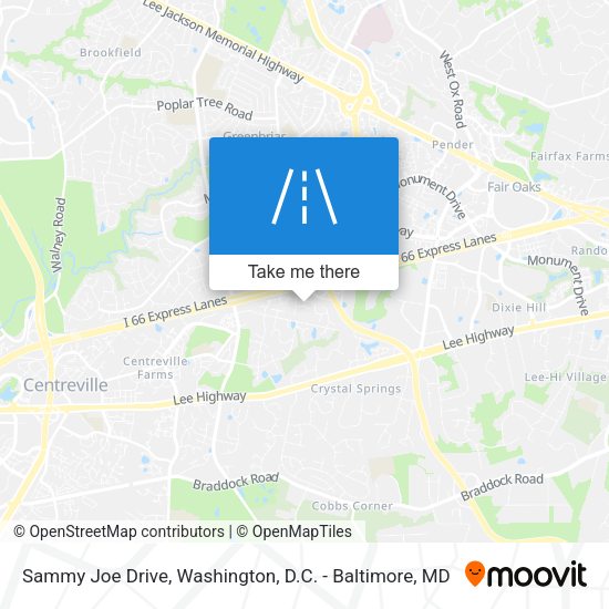 Mapa de Sammy Joe Drive