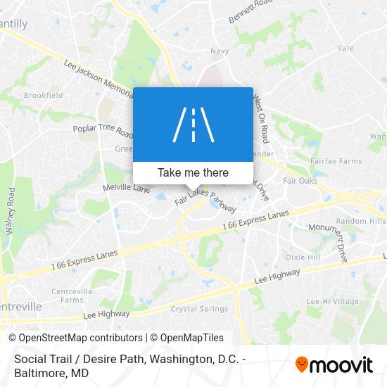 Social Trail / Desire Path map