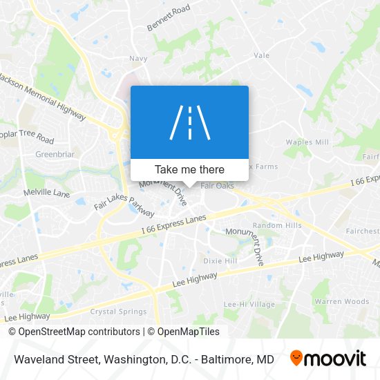 Mapa de Waveland Street
