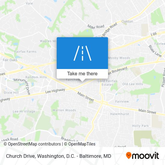 Church Drive map