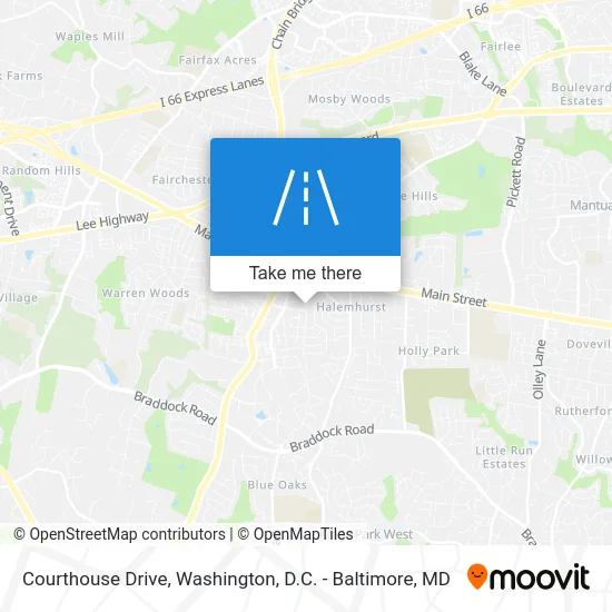 Courthouse Drive map