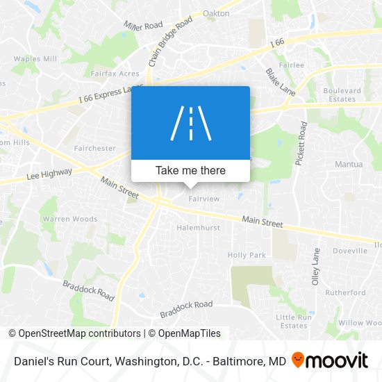 Daniel's Run Court map