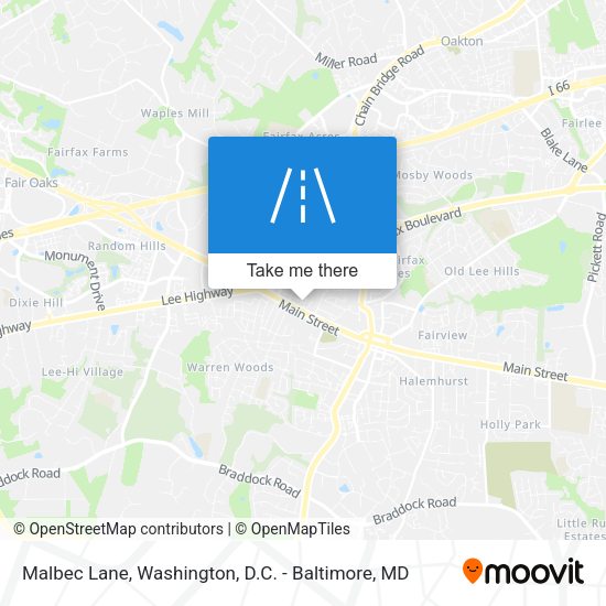 Malbec Lane map