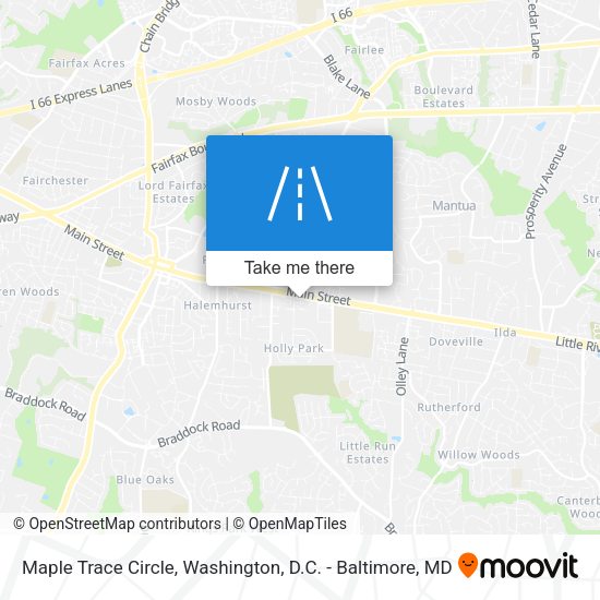 Mapa de Maple Trace Circle