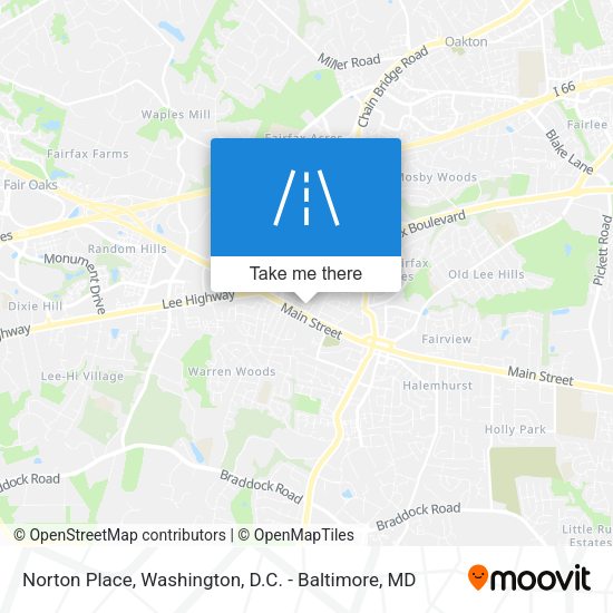 Norton Place map