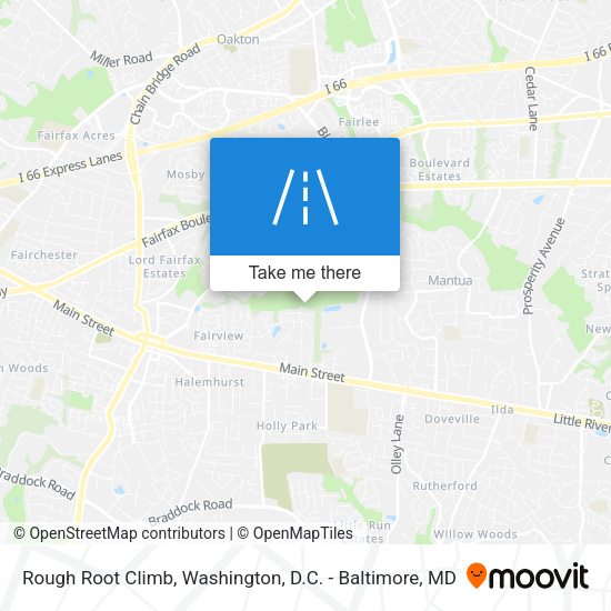 Rough Root Climb map