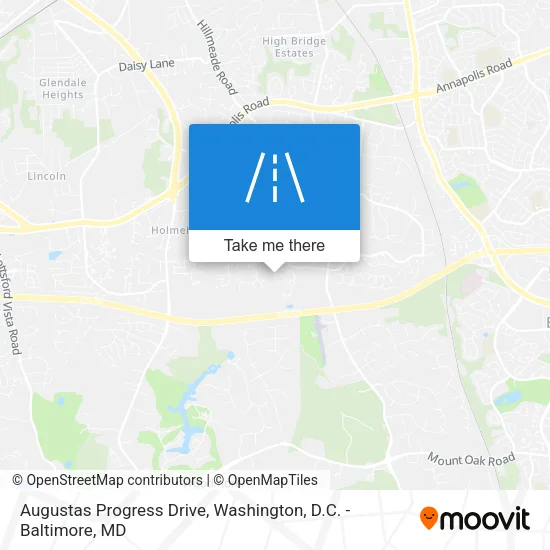 Augustas Progress Drive map