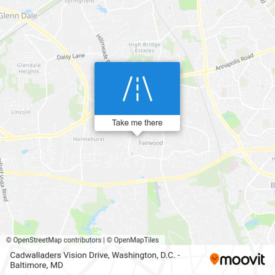 Cadwalladers Vision Drive map